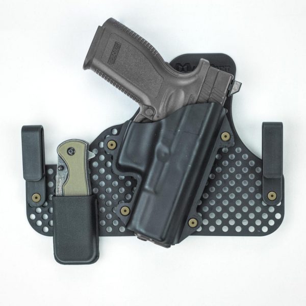 Universal Backing Plate w/ folding knife holster backer modular holster accessories grid matchpoint usa